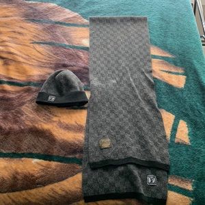 LV scarf and toque